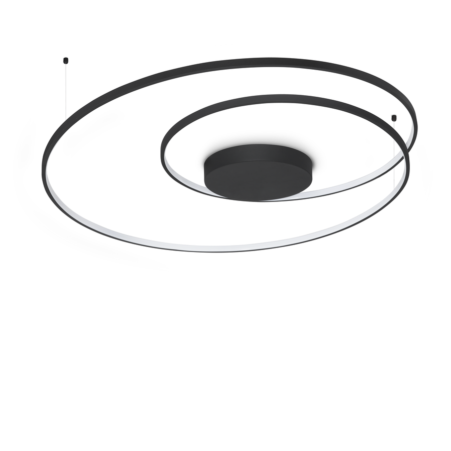 Plafonieră Oz PL D100 On-Off 3000K, negru