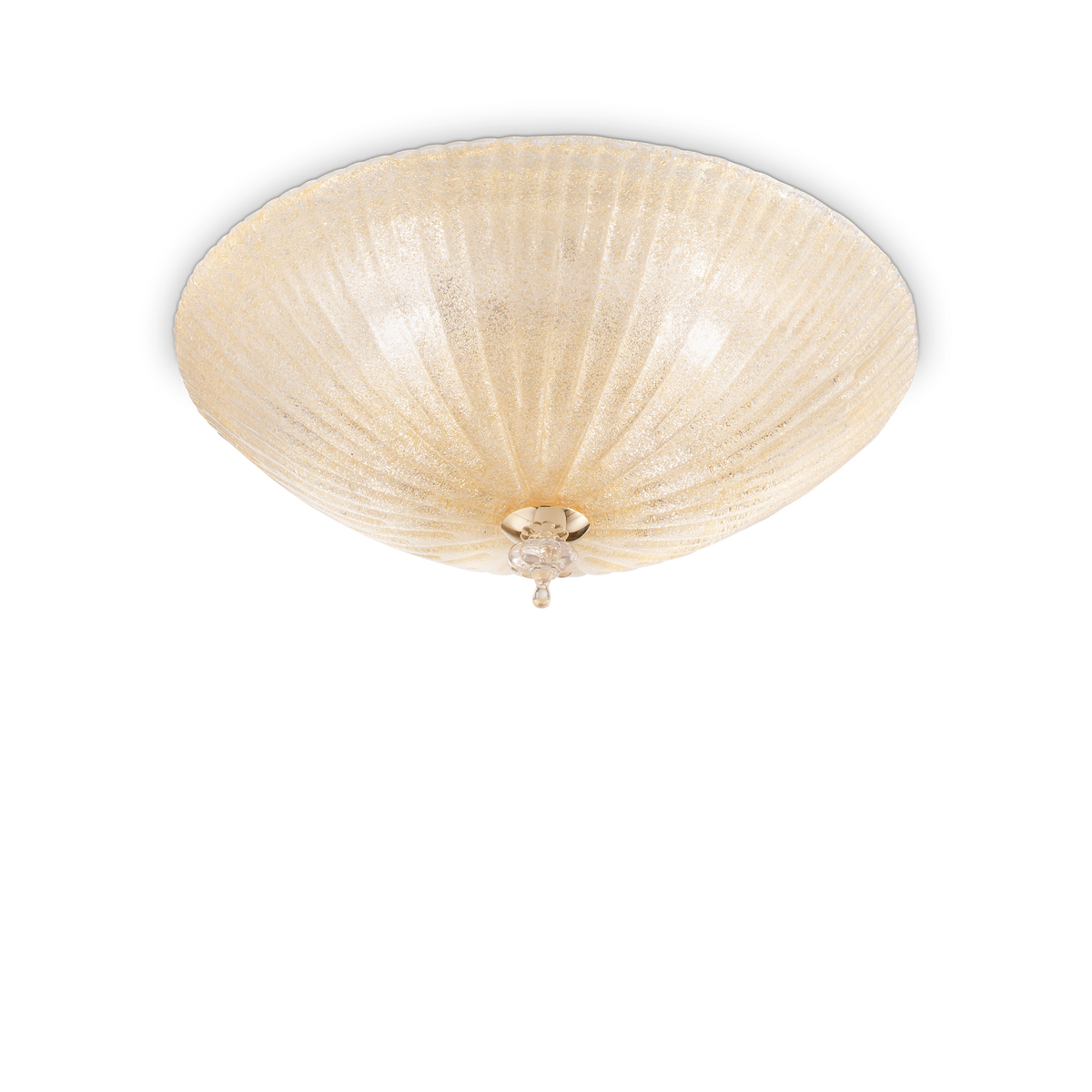 Plafonieră Shell PL4, chihlimbar