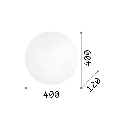 Plafonieră Simply PL3 – desen tehnic cu dimensiuni