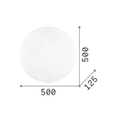 Plafonieră Simply PL4 – desen tehnic cu dimensiuni