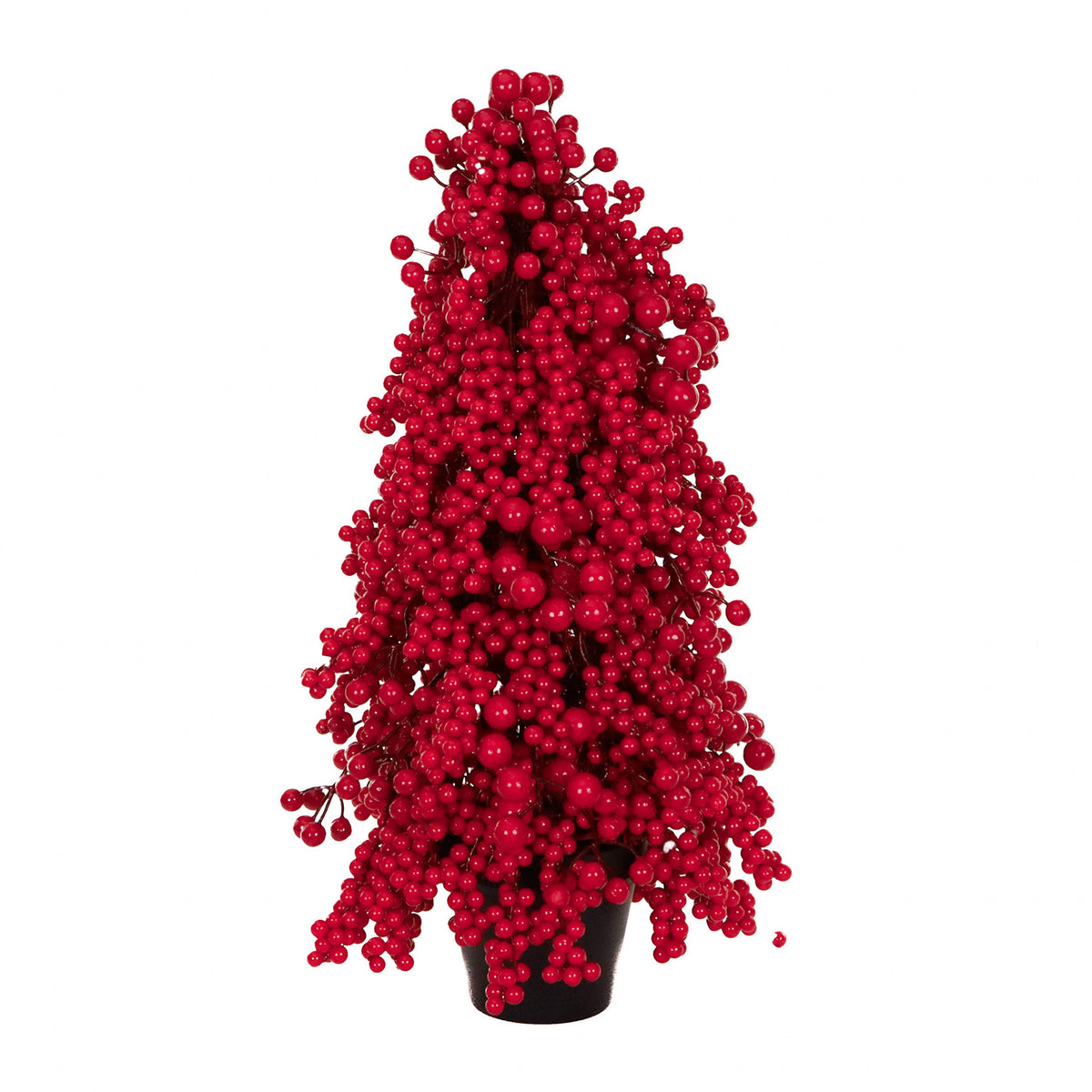 Pom topiar cu fructe de pădure, în ghiveci, roșu, 53 cm