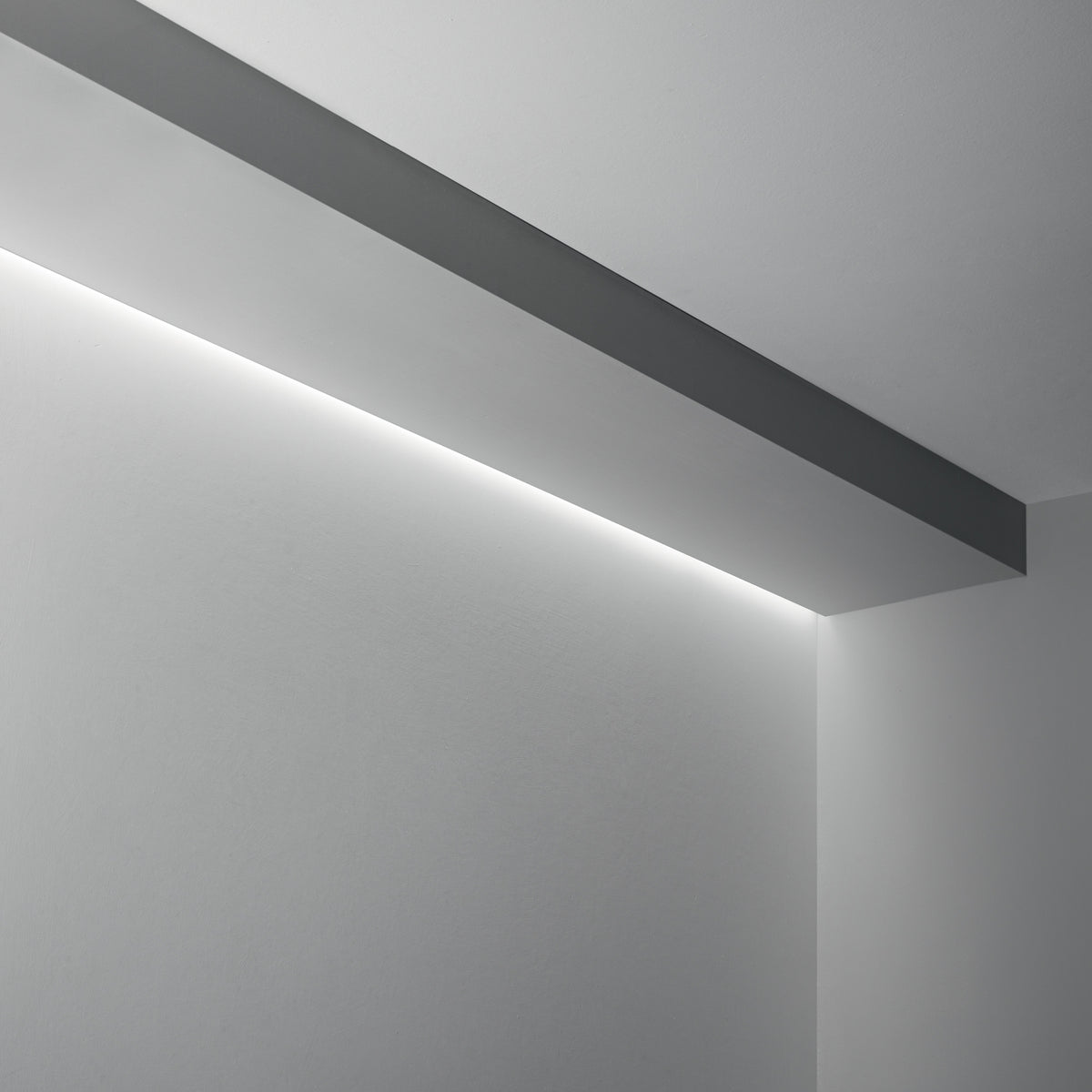 Profil liniar Slot încastrat fără ramă D43XD51 2000 mm, aluminiu – ambient