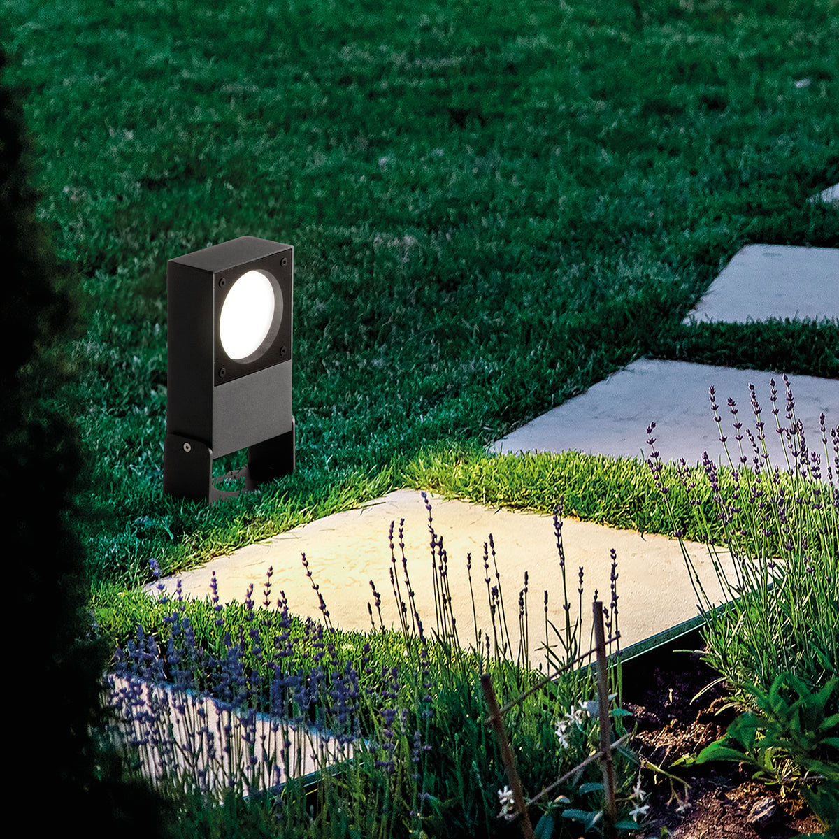 Proiector de exterior Sirio PR1, negru – ambient