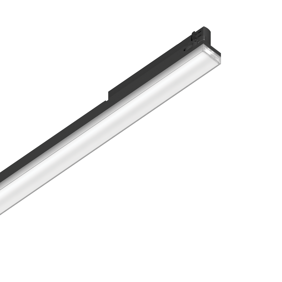 Proiector liniar pe șină Display fascicul larg D1125 DALI 4000K, negru