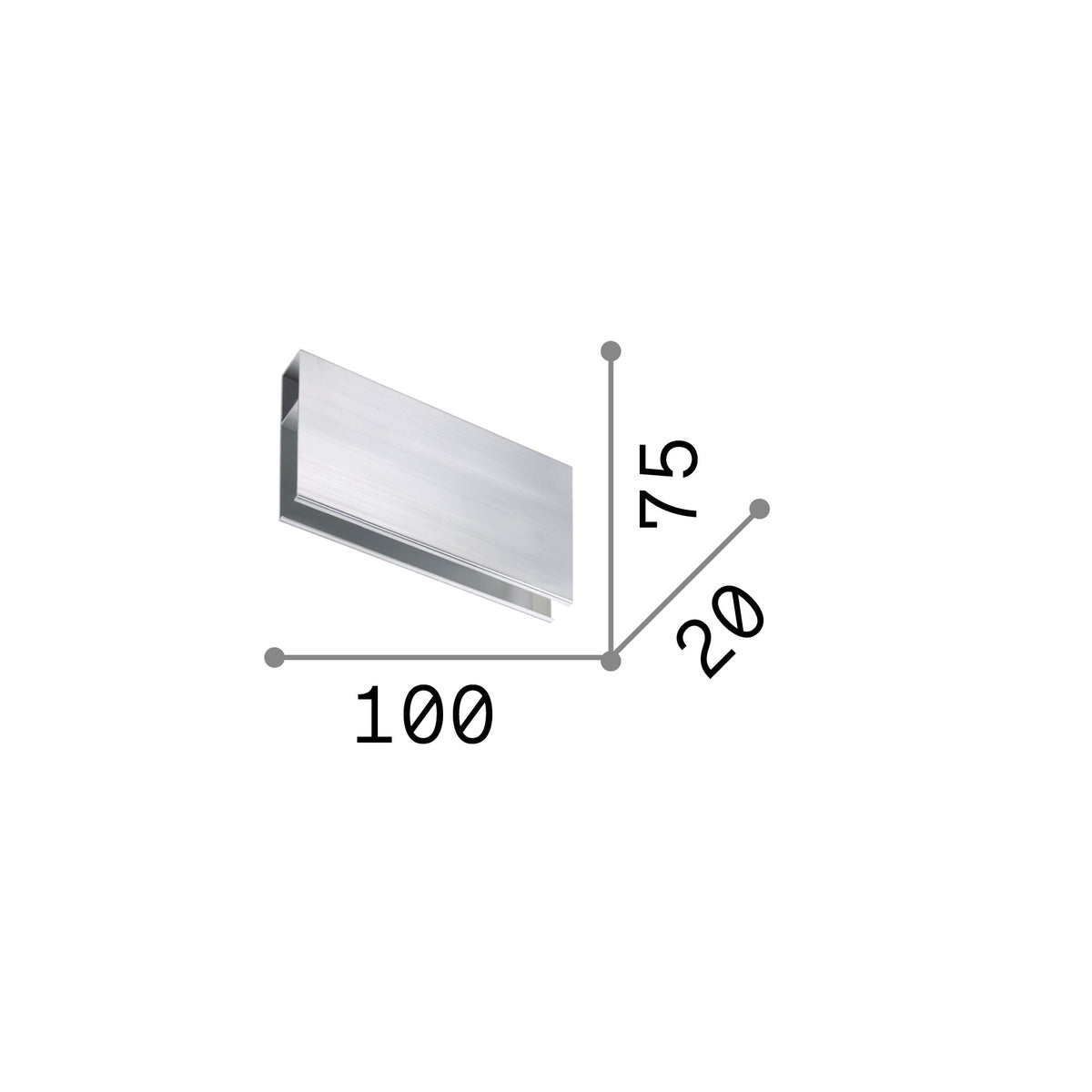 Racord liniar Steel SP D20 – desen tehnic cu dimensiuni