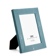 Ramă foto Scaleo, shagreen sintetic albastru, set de 2
