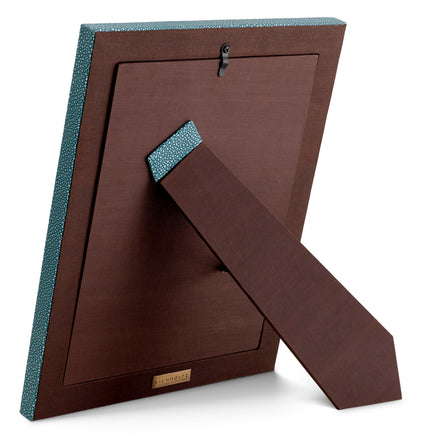 Ramă foto Scaleo, shagreen sintetic albastru, set de 2