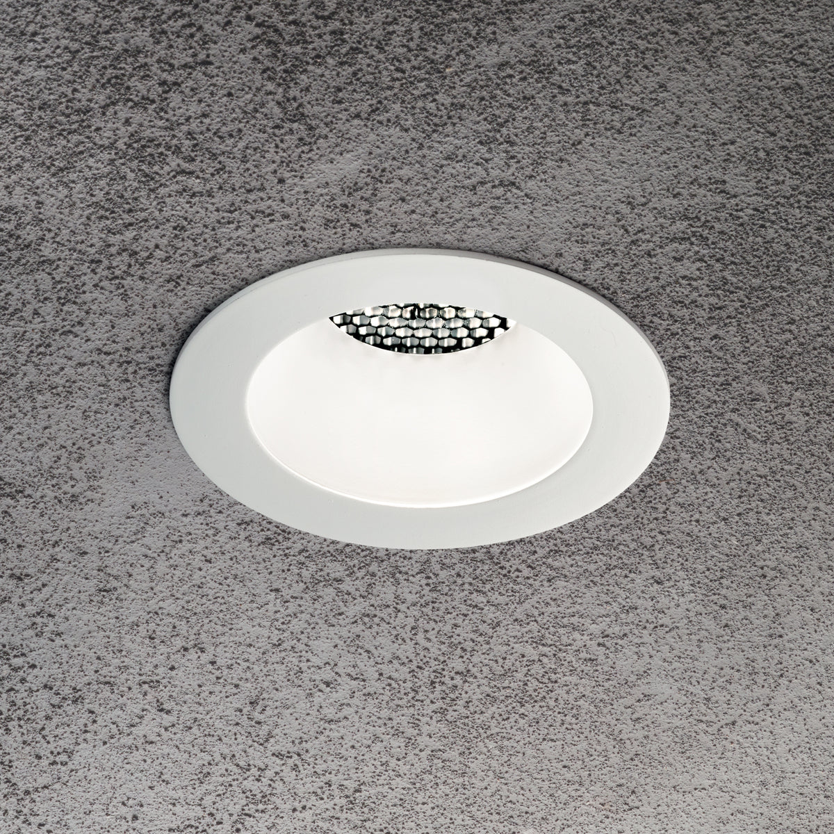 Ramă încastrată Dynamic rotundă, alb – ambient