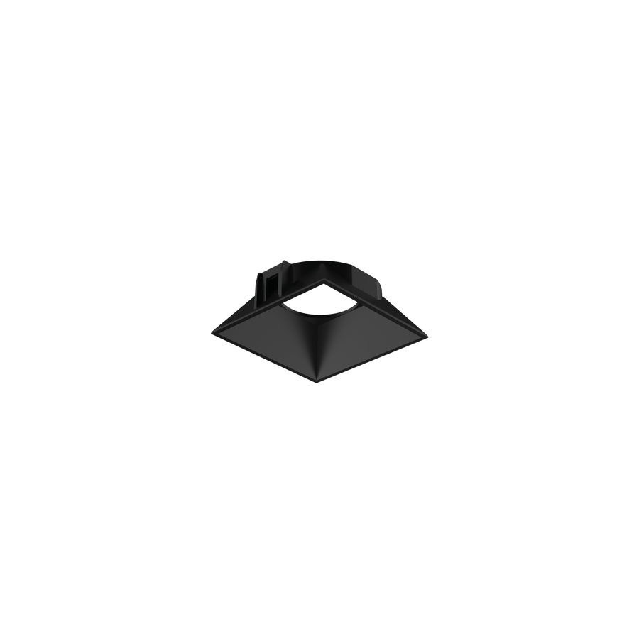 Reflector Zeus pătrat 13W, negru