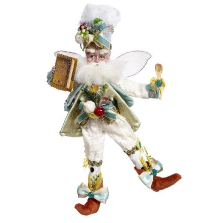 Spiriduș bucătar alb/albastru/verde 28cm