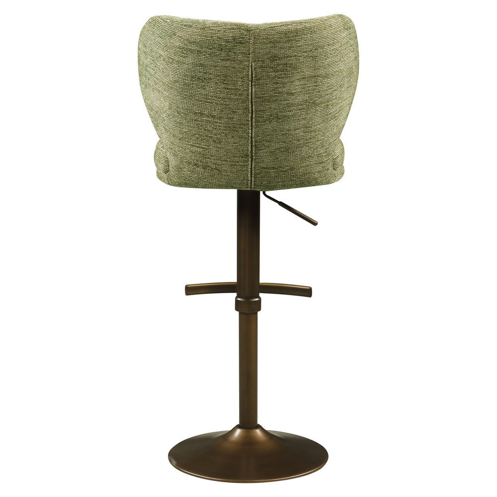 Scaun de bar Amely, pistache softweave, rotativ