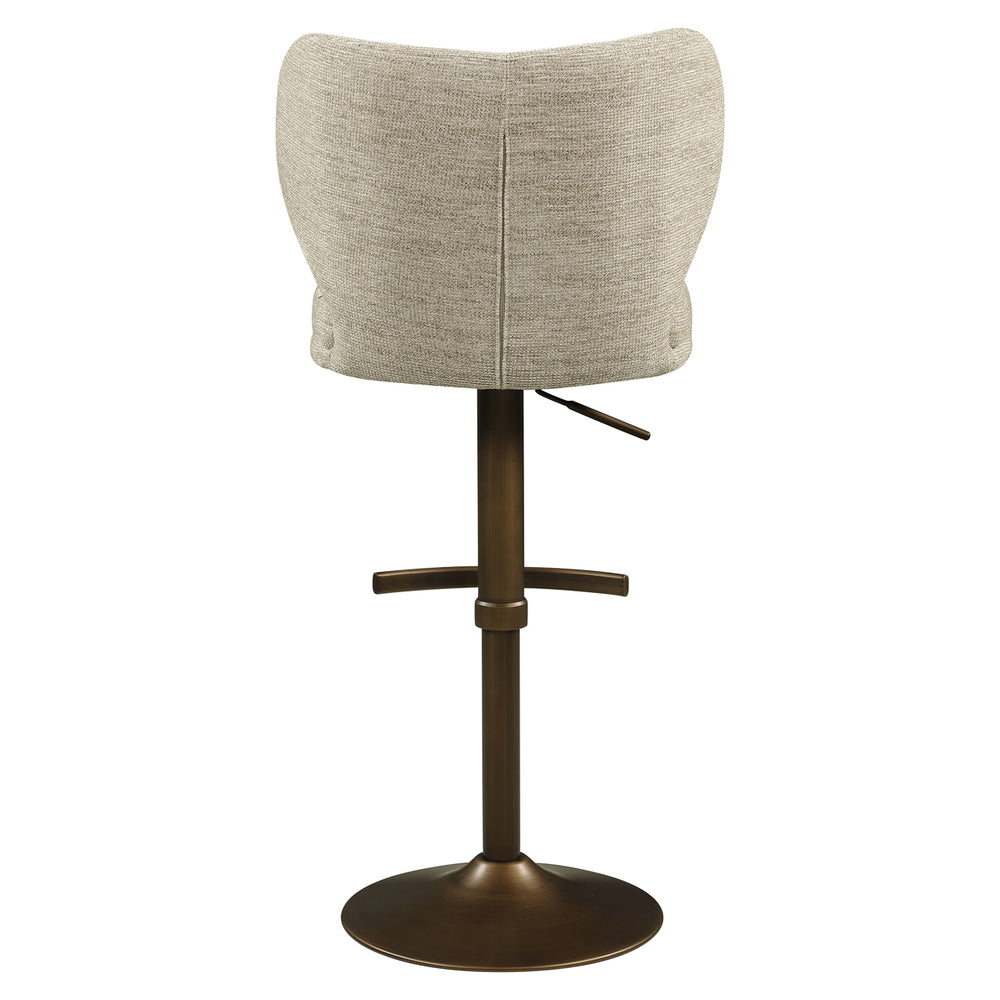 Scaun de bar Amely, softweave natural, rotativ