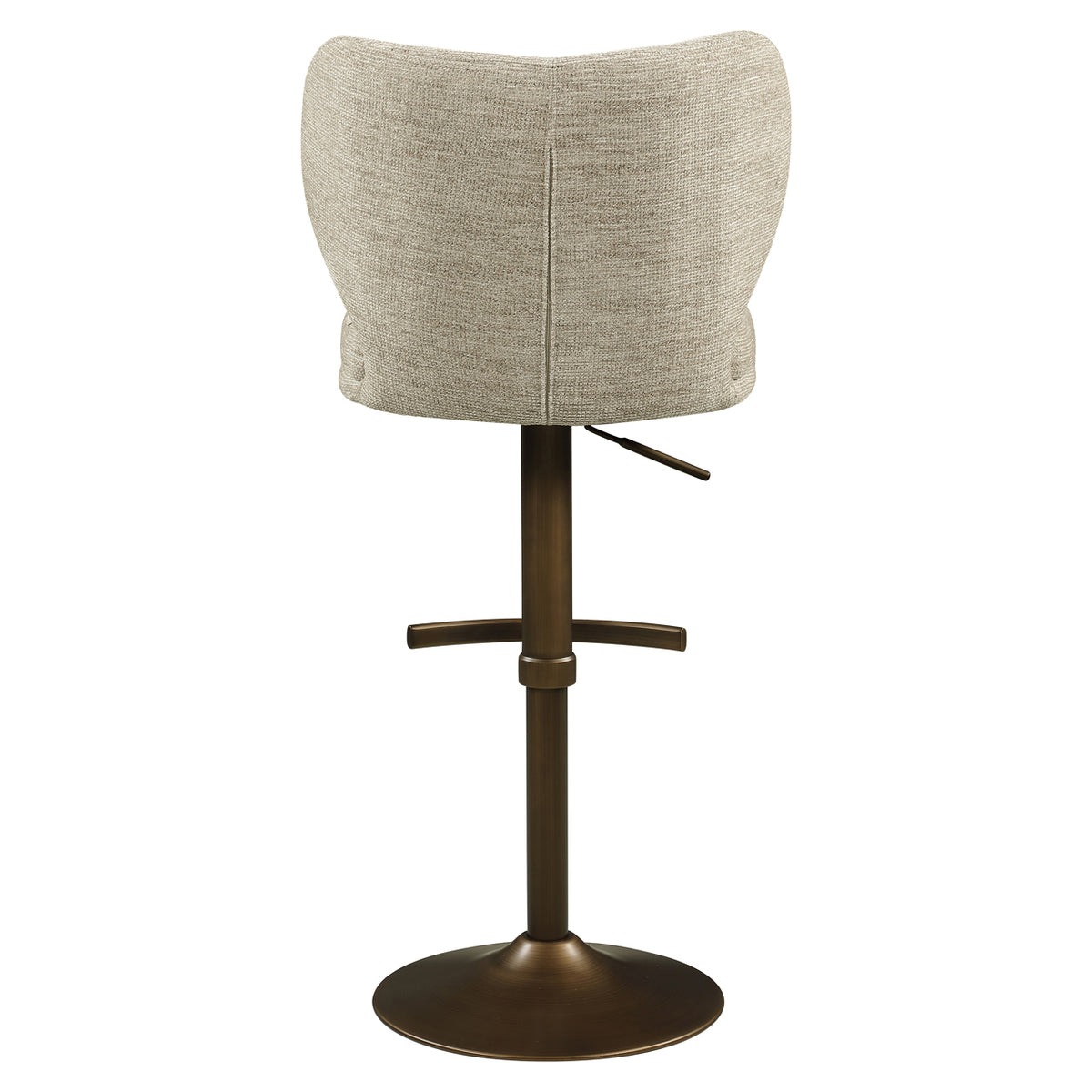 Scaun de bar Amely, softweave natural, rotativ