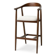 Scaun de bar Beale, finisaj maro clasic, sentier crem