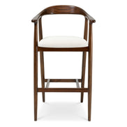 Scaun de bar Beale, finisaj maro clasic, sentier crem