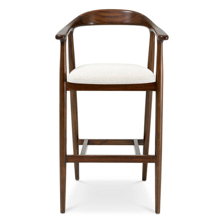 Scaun de bar Beale, finisaj maro clasic, sentier crem