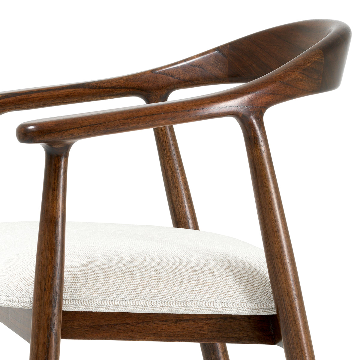 Scaun de bar Beale, finisaj maro clasic, sentier crem