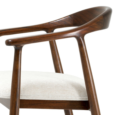 Scaun de bar Beale, finisaj maro clasic, sentier crem