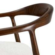 Scaun de bar Beale, finisaj maro clasic, sentier crem