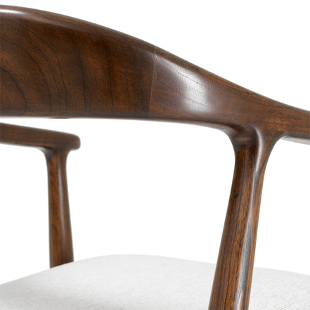 Scaun de bar Beale, finisaj maro clasic, sentier crem