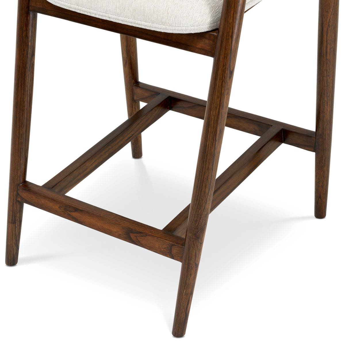 Scaun de bar Beale (înălțime blat), finisaj maro clasic, sentier crem