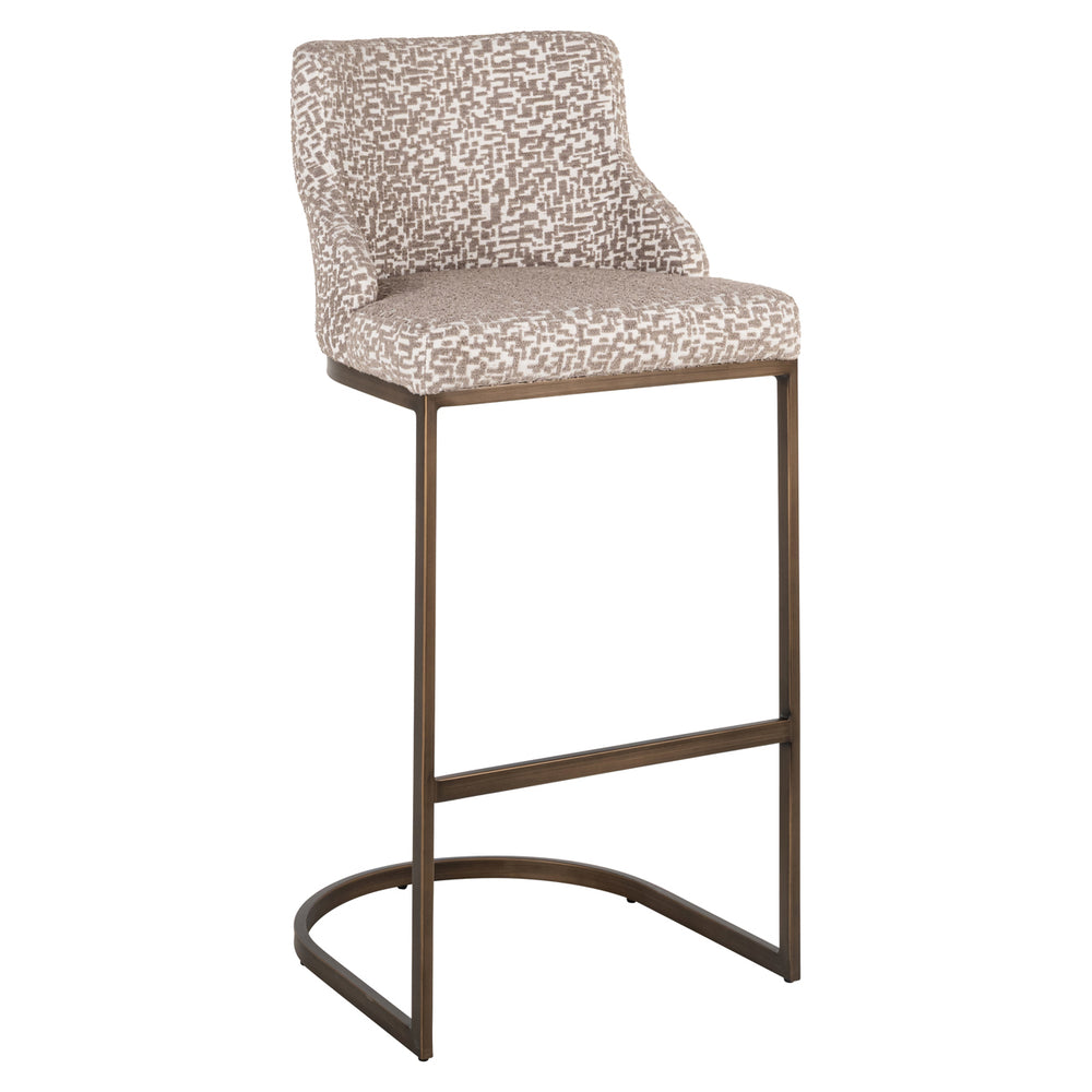Scaun de bar Bolton, geo natural (set de 2)