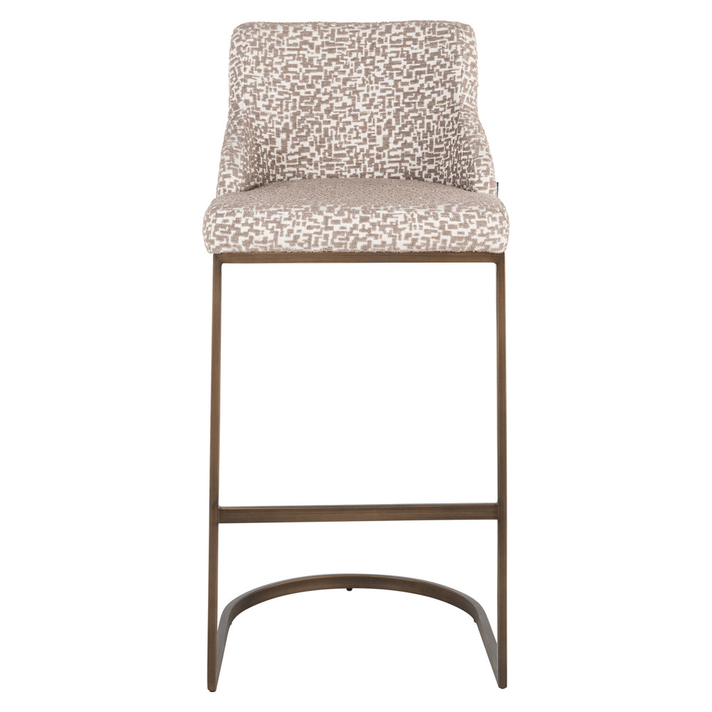 Scaun de bar Bolton, geo natural (set de 2)