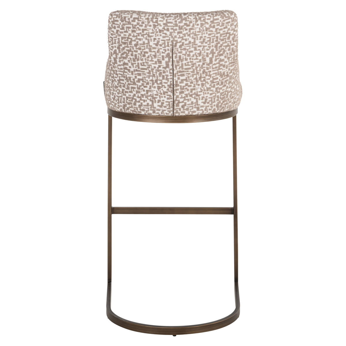 Scaun de bar Bolton, geo natural (set de 2)