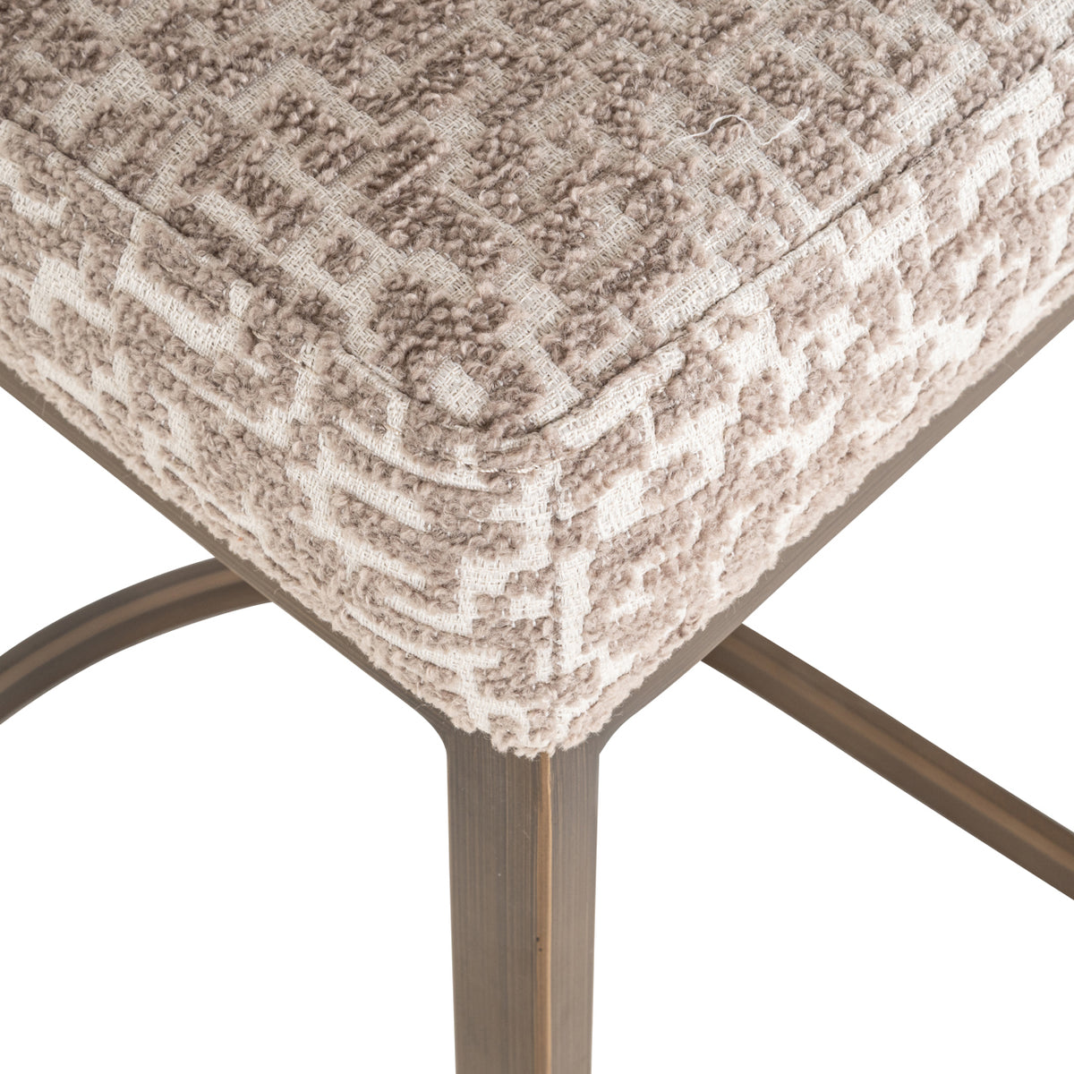 Scaun de bar Bolton, geo natural (set de 2)