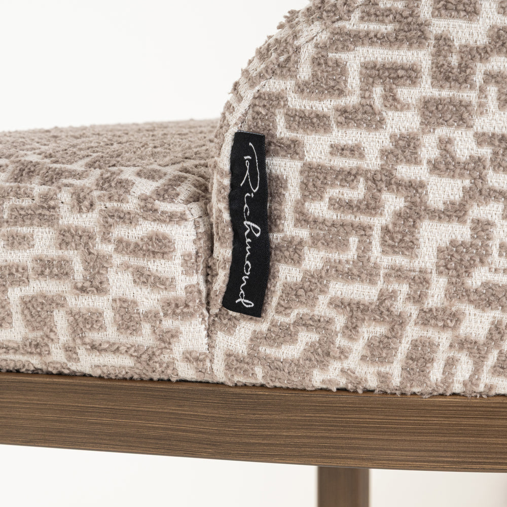 Scaun de bar Bolton, geo natural (set de 2)