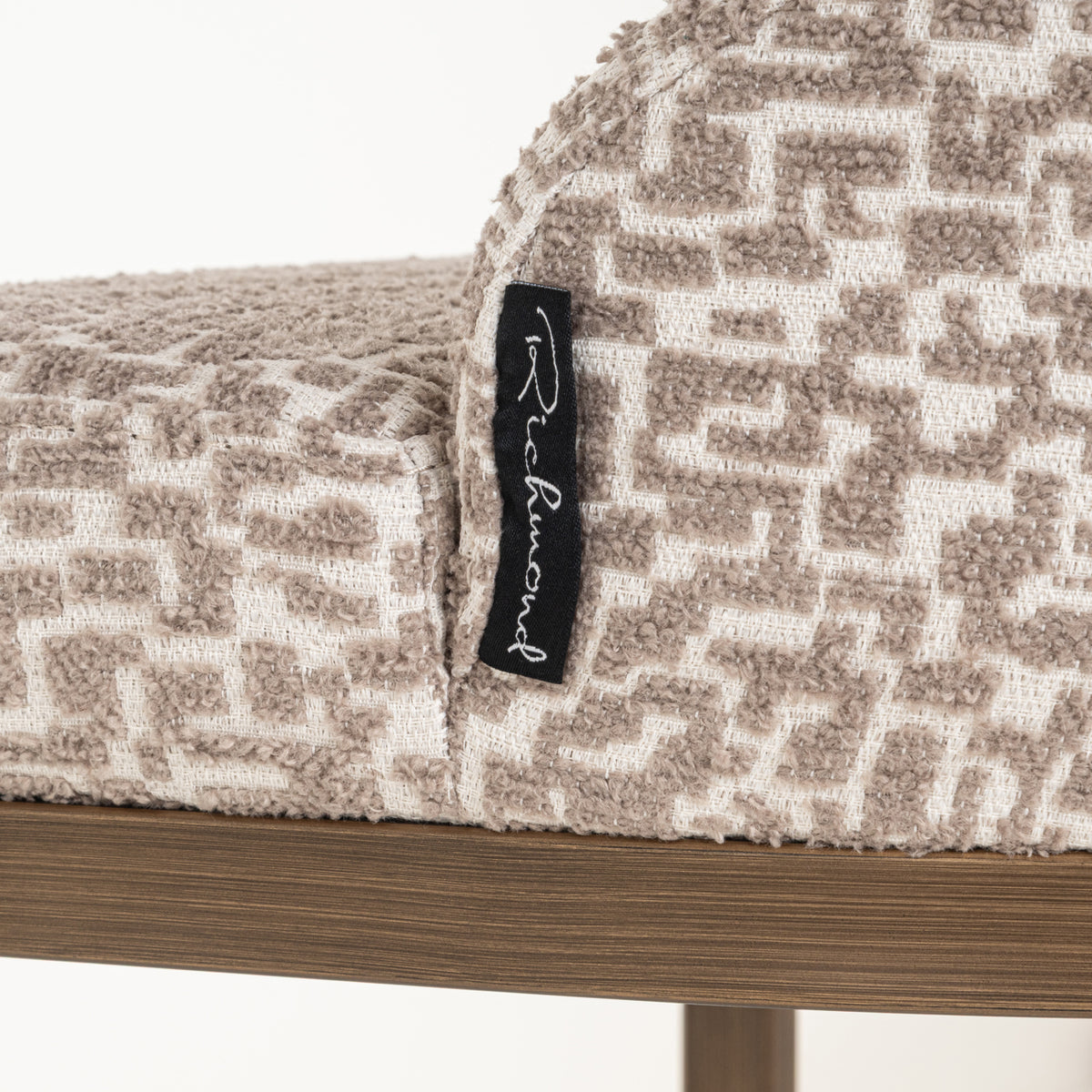 Scaun de bar Bolton, geo natural (set de 2)