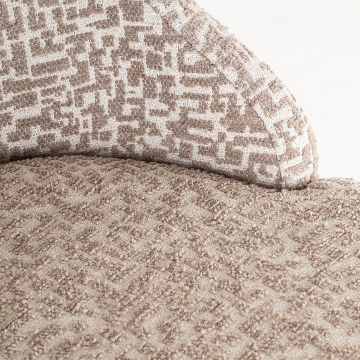 Scaun de bar Bolton, geo natural (set de 2)