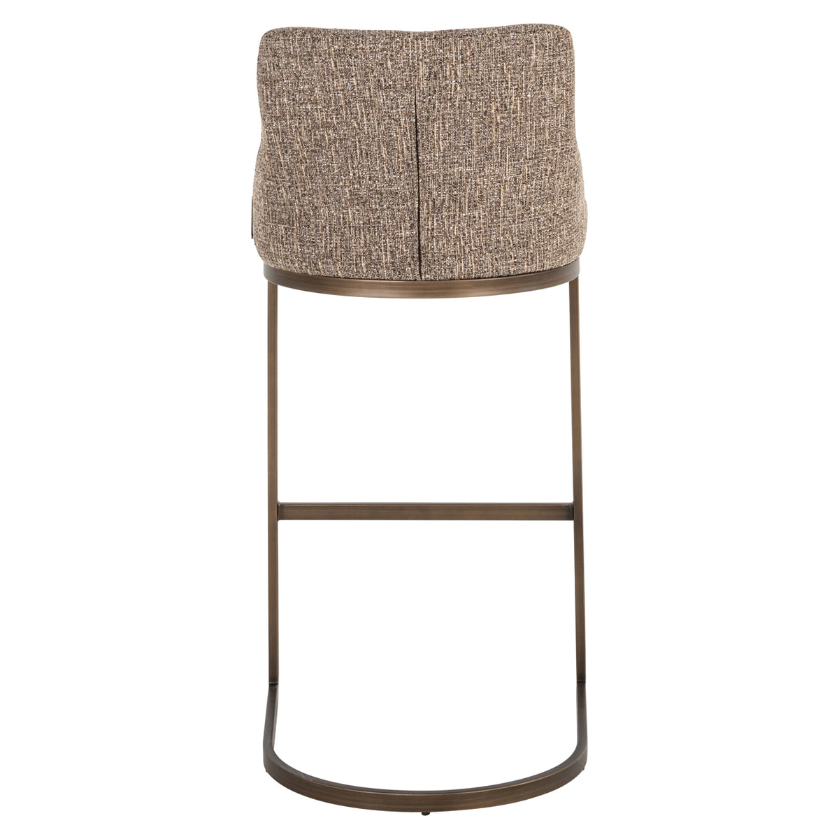 Scaun de bar Bolton, tweed maro (set de 2)