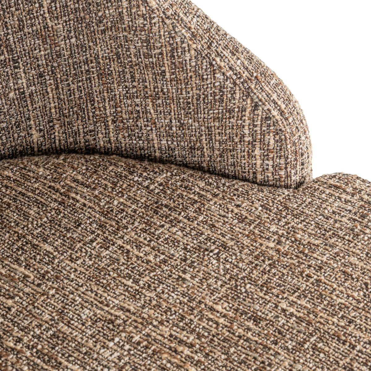 Scaun de bar Bolton, tweed maro (set de 2)