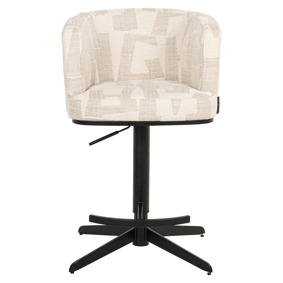 Scaun de bar Cheyenne, graffic bej, rotativ