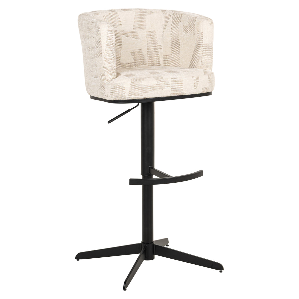 Scaun de bar Cheyenne, graffic bej, rotativ