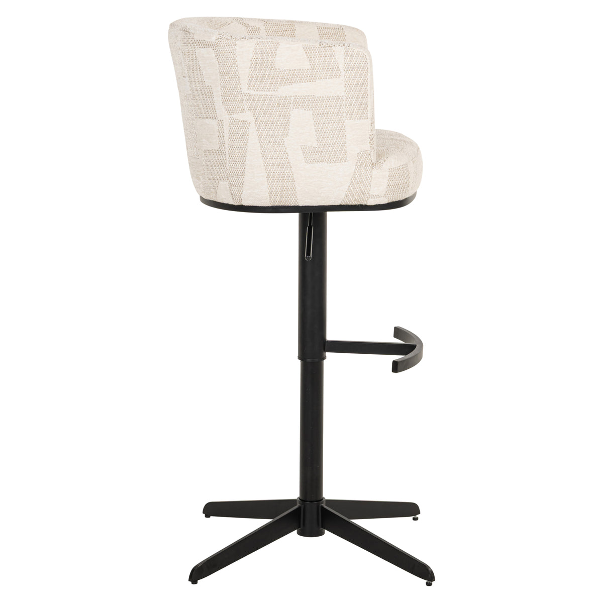 Scaun de bar Cheyenne, graffic bej, rotativ