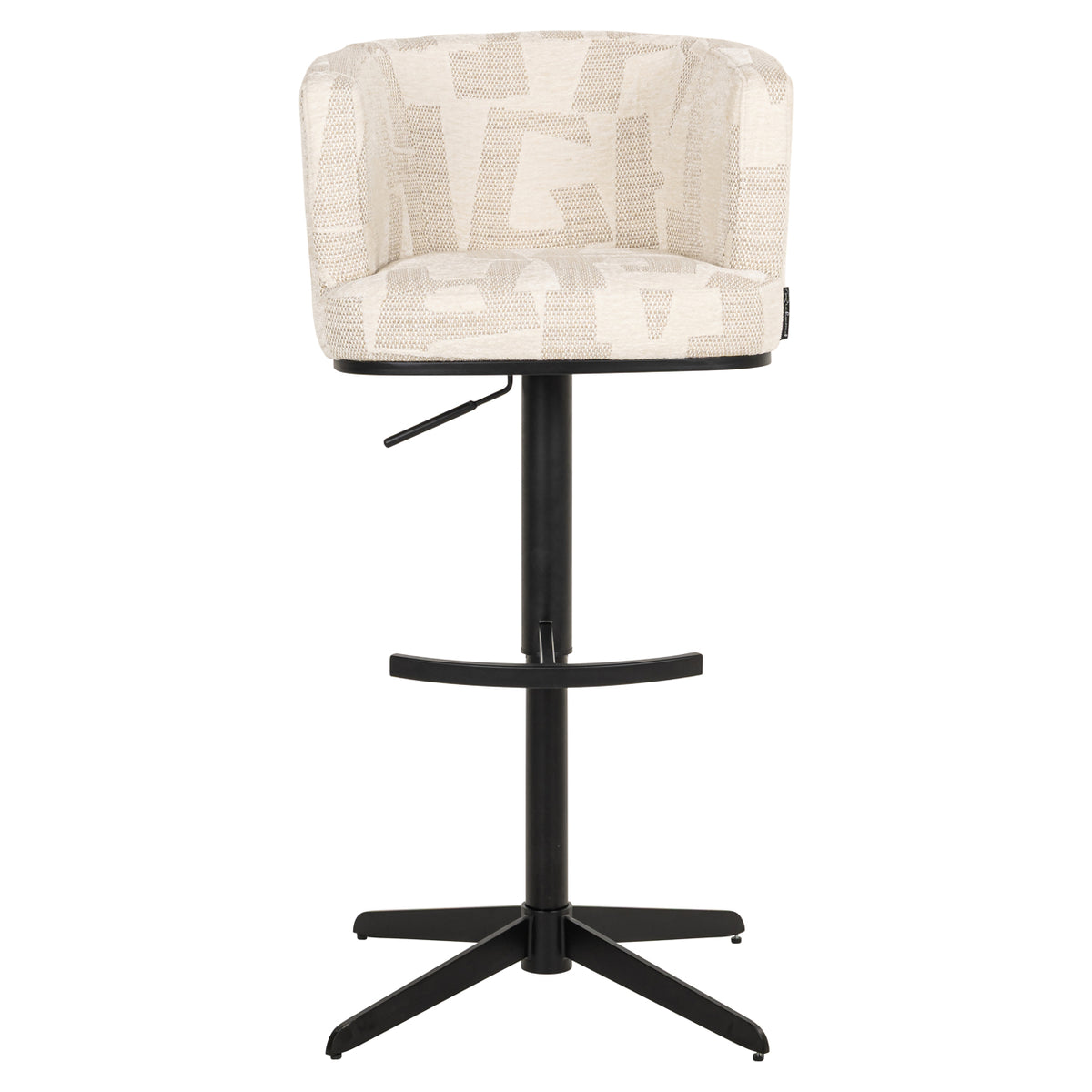 Scaun de bar Cheyenne, graffic bej, rotativ