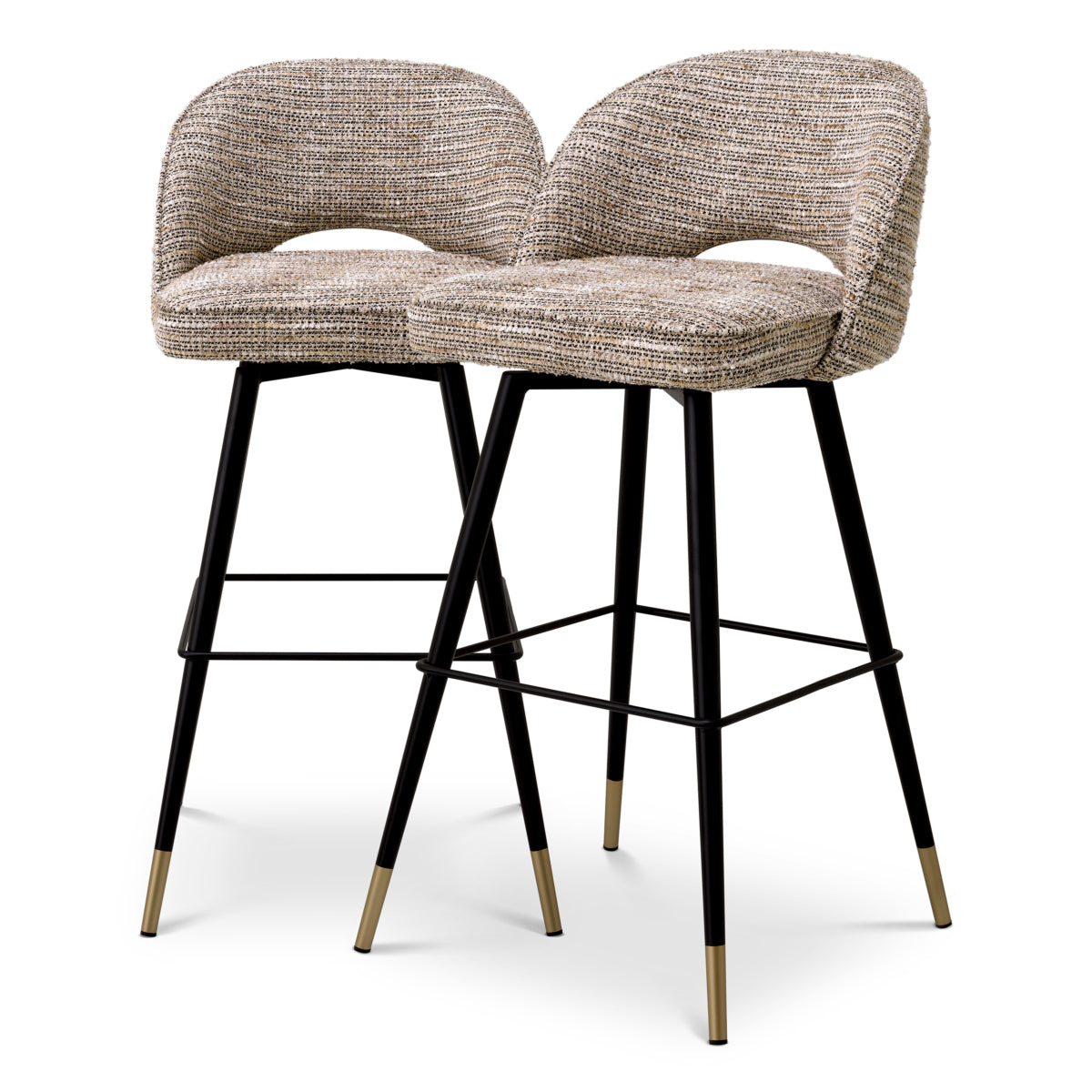 Scaun de bar Cliff, mademoiselle bej, set de 2