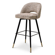 Scaun de bar Cliff, mademoiselle bej, set de 2