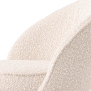 Scaun de bar Cooper (înălțime blat), bouclé crem, set de 2