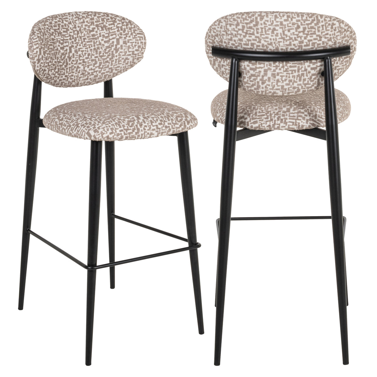 Scaun de bar Dantes, geo natural, ignifug