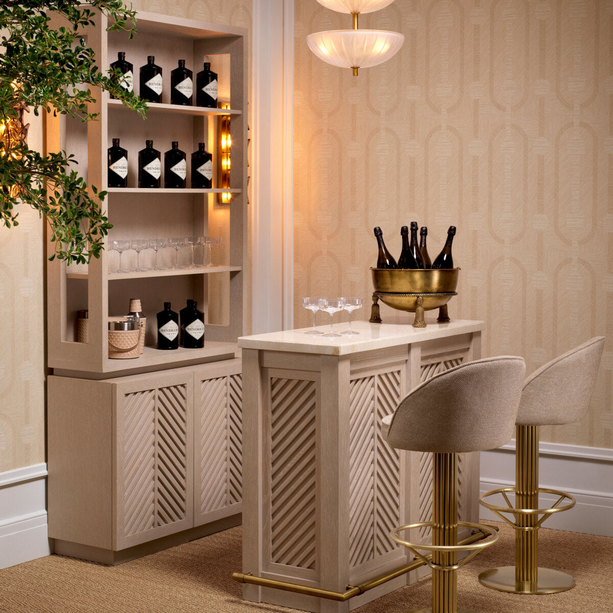 Scaun de bar Dorland, axton nisip