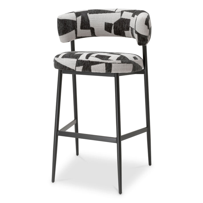 Scaun de bar Folsom, brooklyn negru