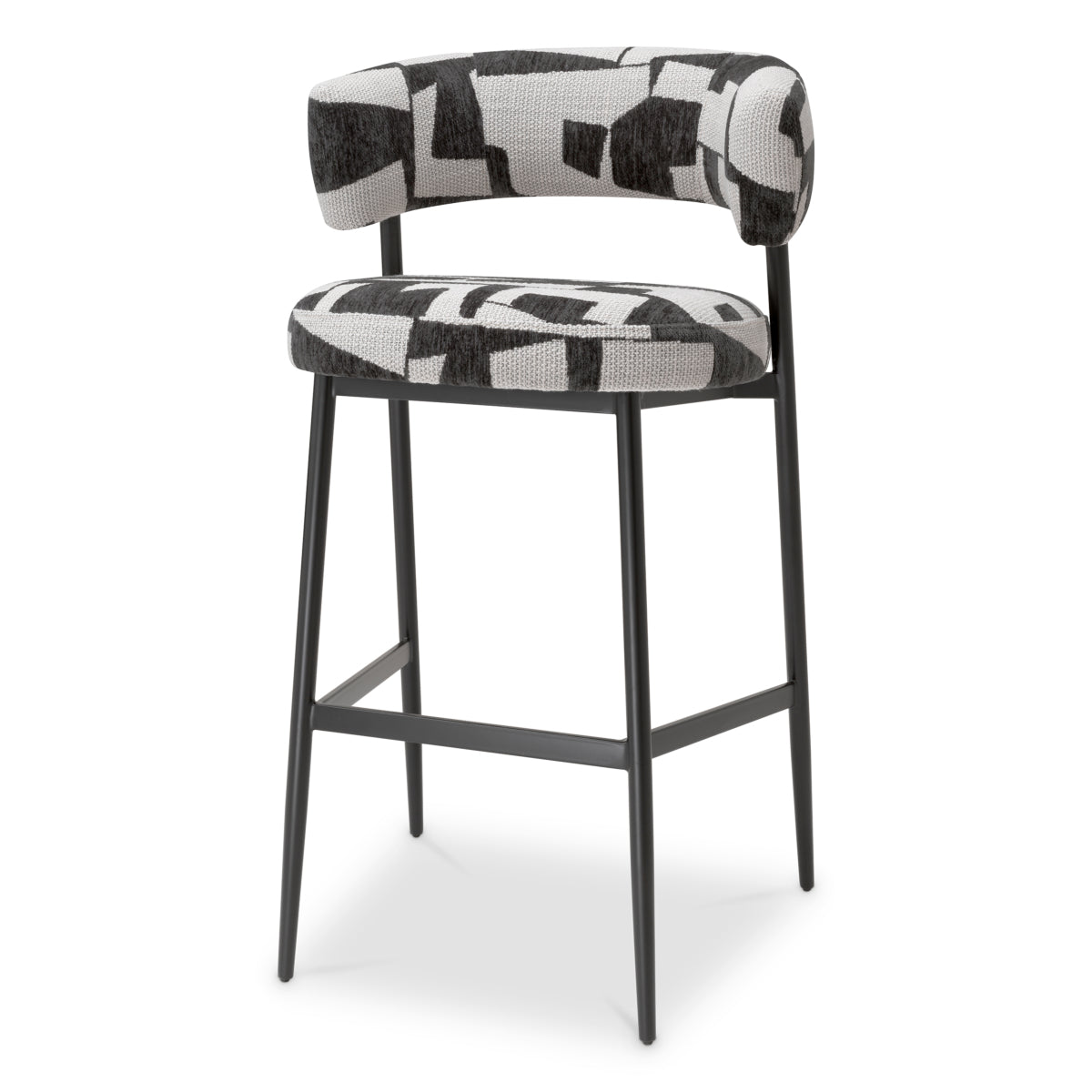 Scaun de bar Folsom, brooklyn negru
