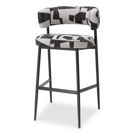 Scaun de bar Folsom, brooklyn negru