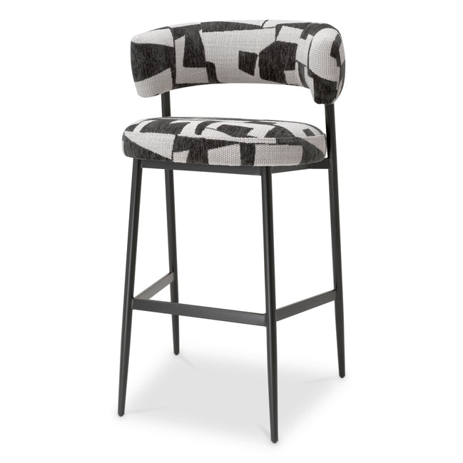 Scaun de bar Folsom, brooklyn negru