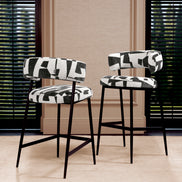 Scaun de bar Folsom, brooklyn negru