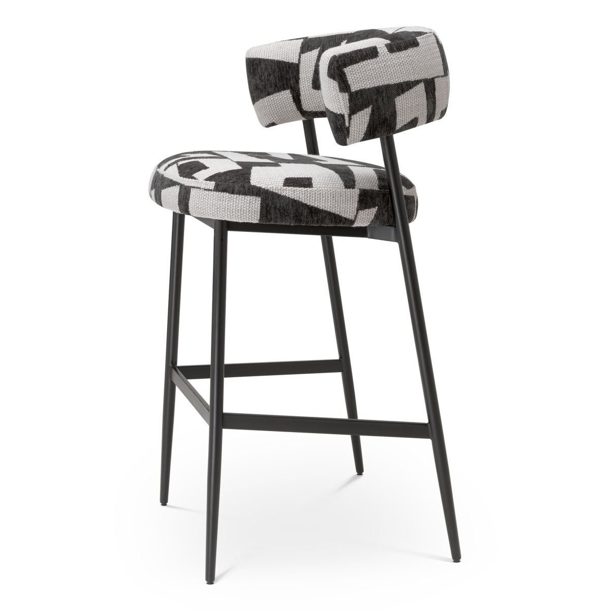 Scaun de bar Folsom, brooklyn negru