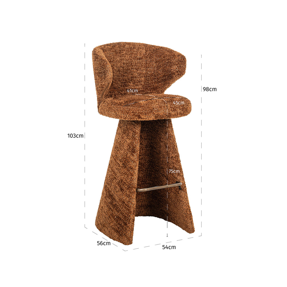 Scaun de bar Gatsbi, lovely cinnamon